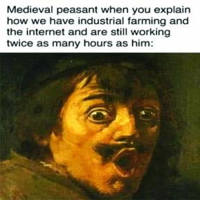 Medieval Peasant's Reaction